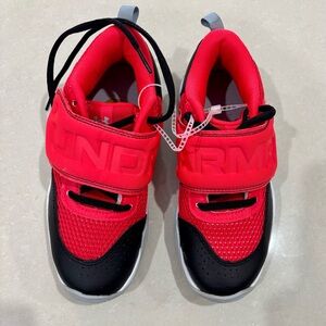 Under Armour Red and Black Athletic Shoes